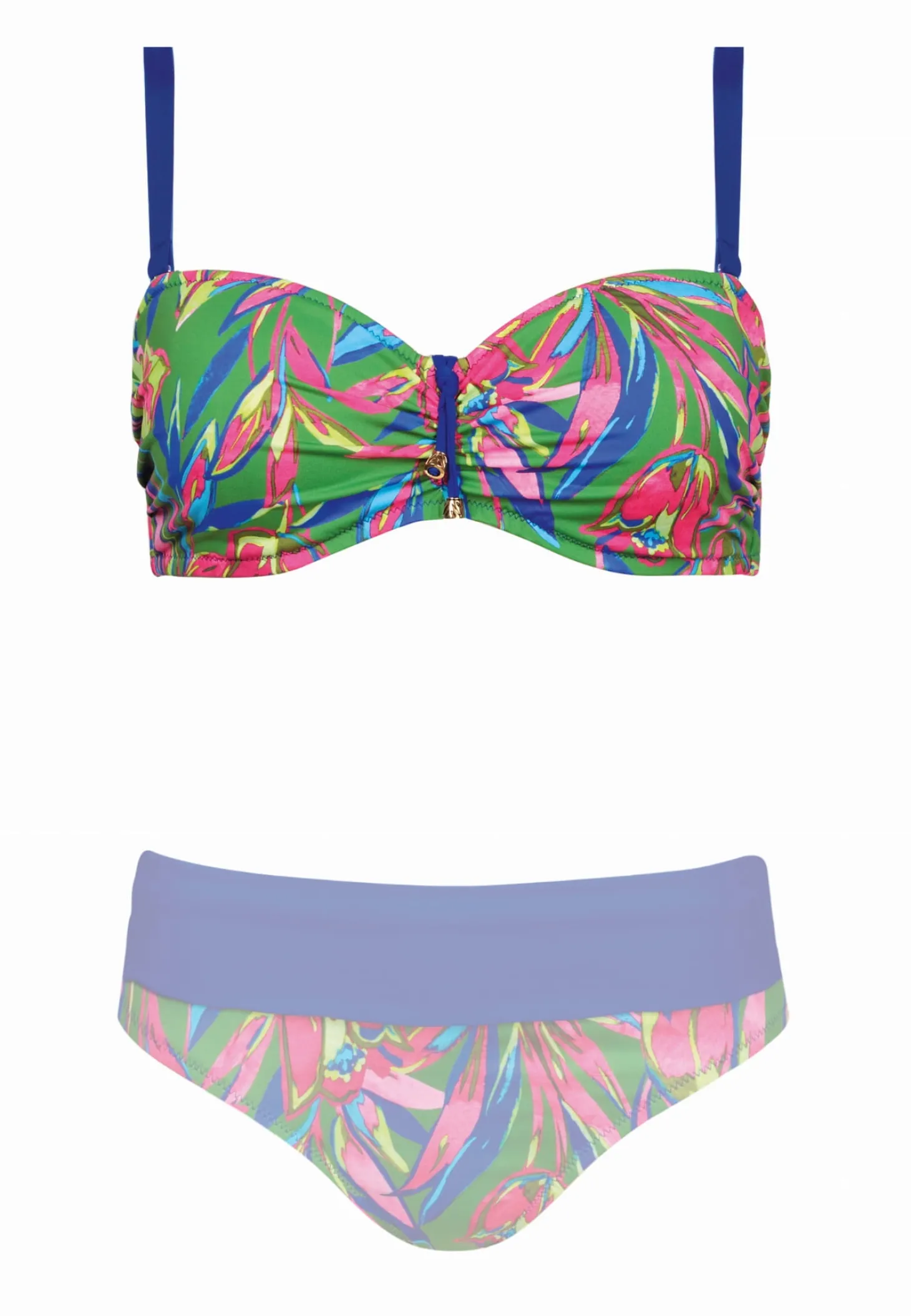Bardotka - Biustonosz kąpielowy Tropical FG13/883