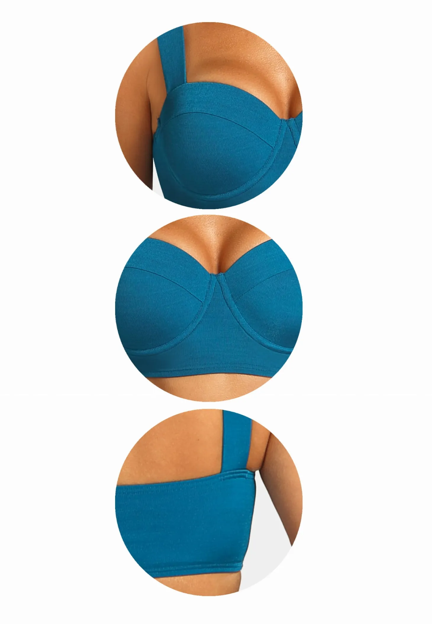 Bardotka kąpielowa push-up FG227A/895P półgorset
