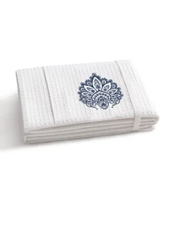 Biały ręcznik Waffle 100% bawełna RK/645H/26 Boho