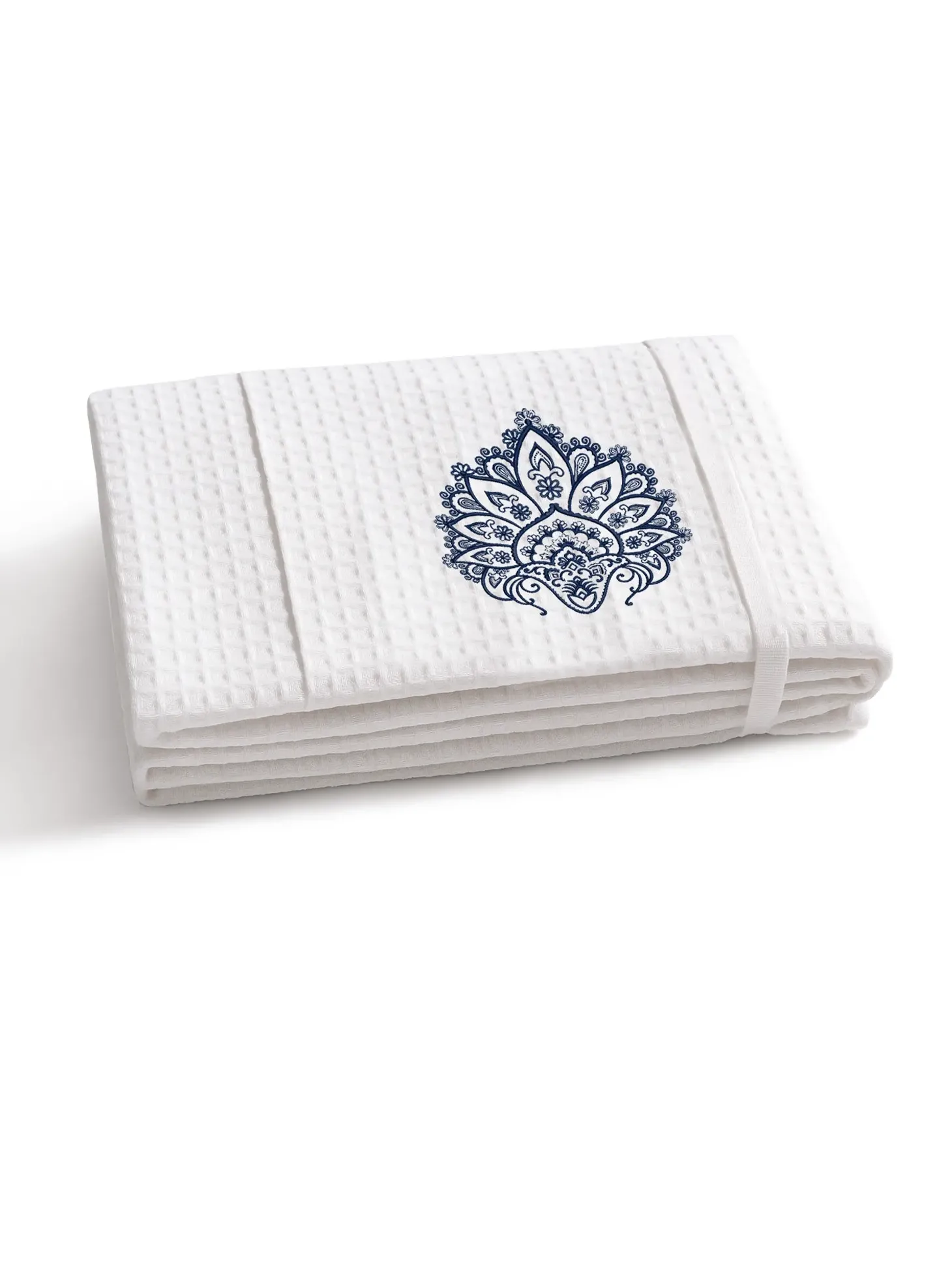 Biały ręcznik Waffle 100% bawełna RK/645H/26 Boho