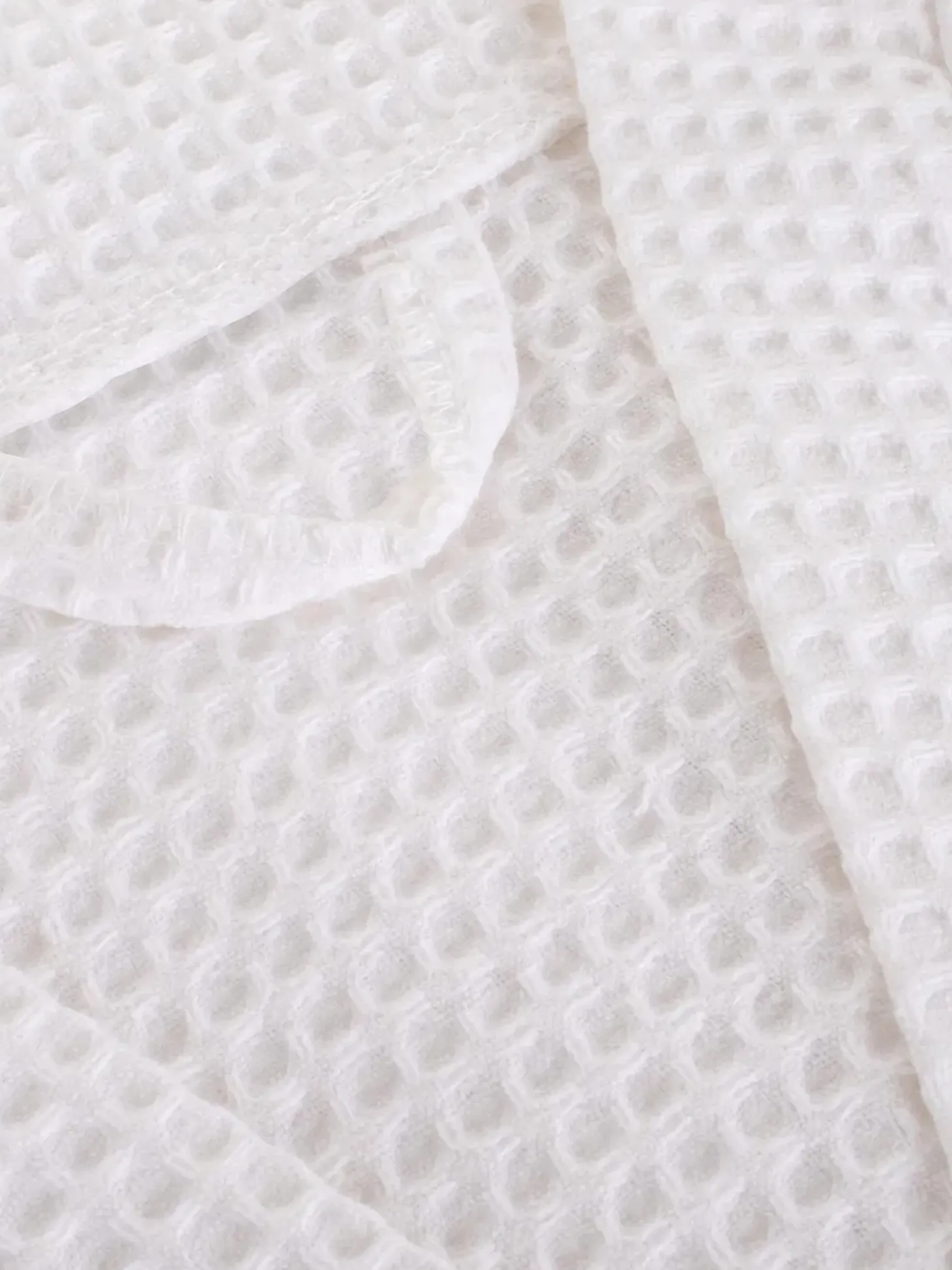 Biały szlafrok Waffle gofrowany SZL03/645H Boho
