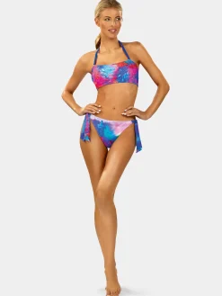 Bikini bandeau z wiązanymi figami FL02/915 surfing