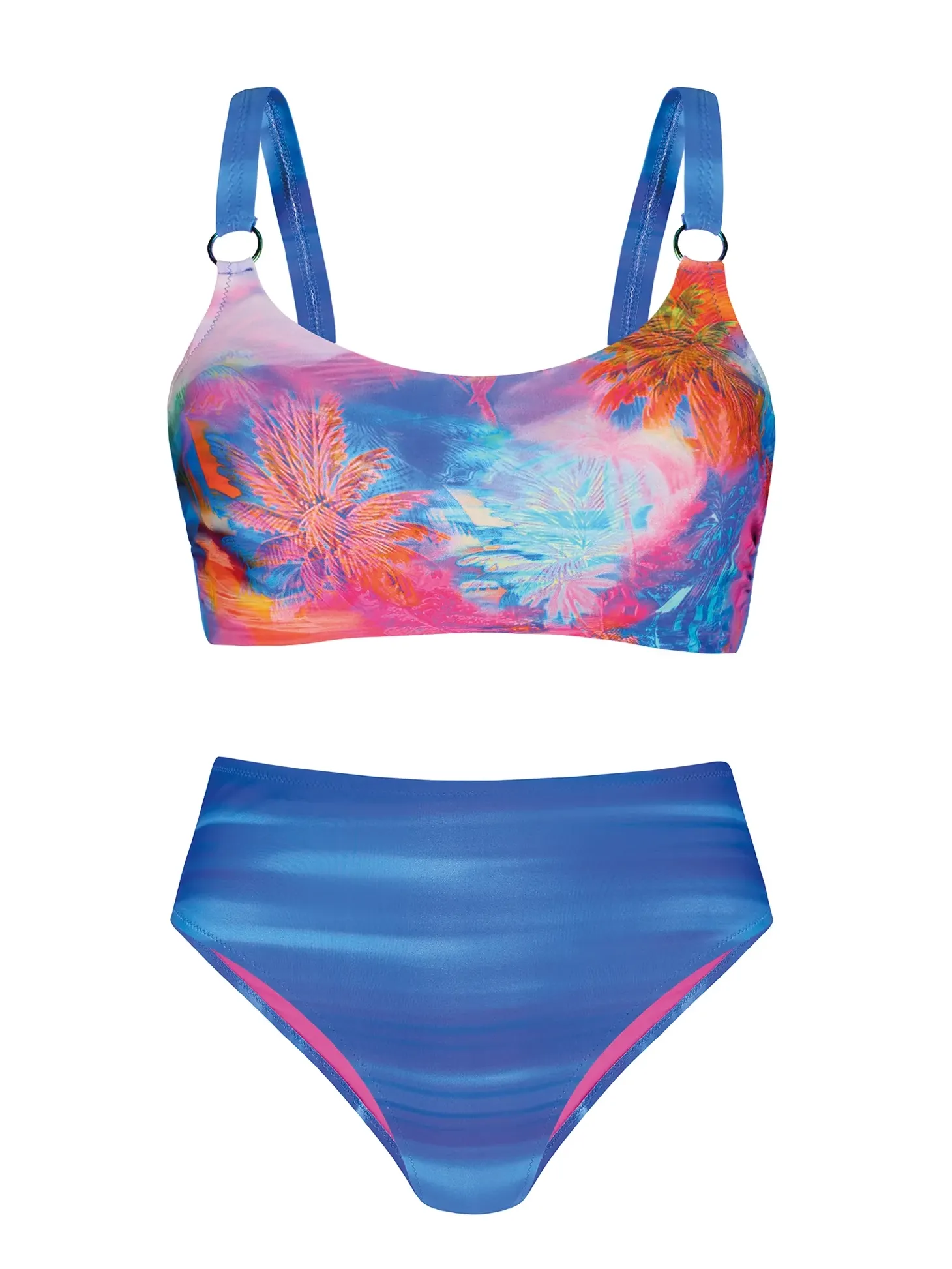 Bikini kąpielowe z wysokim stanem FL81/915 surfing