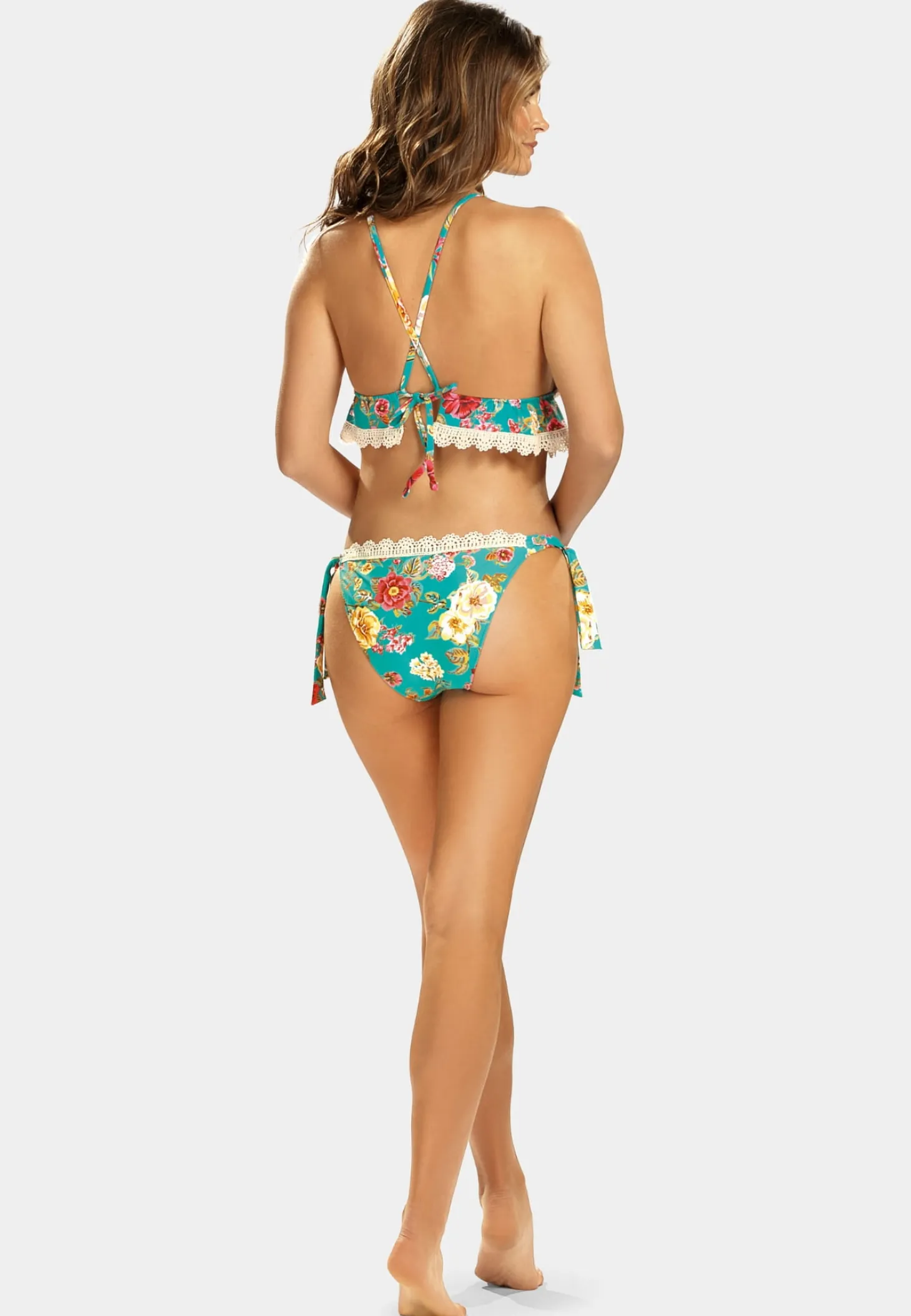 Biustonosz bikini FG161B/882 Półgorest z koronką