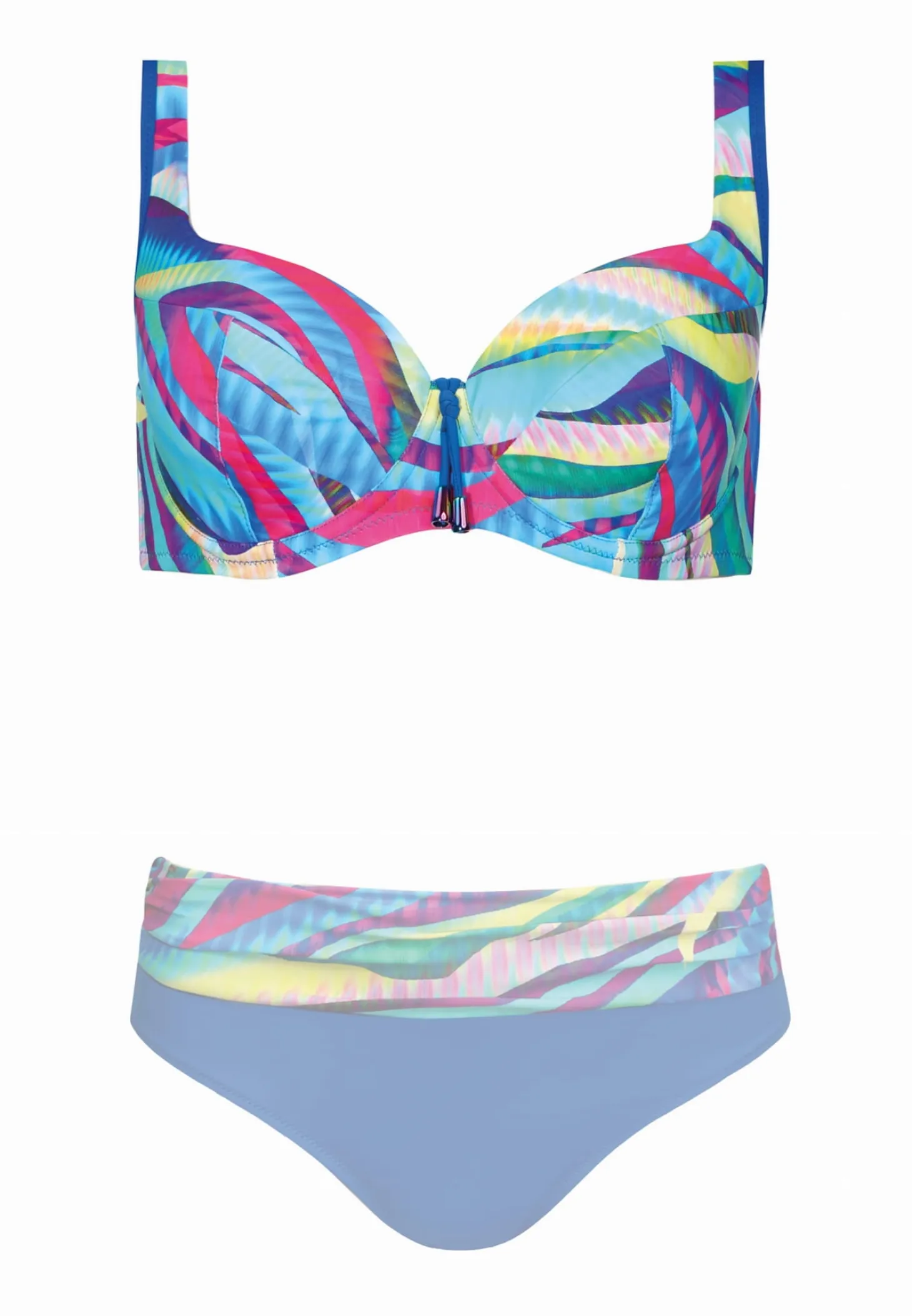 Biustonosz kąpielowy Plus Size print Wave FG04/881