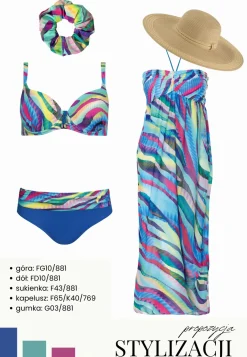 Biustonosz kąpielowy Push-up Luxe Wave FG10/881