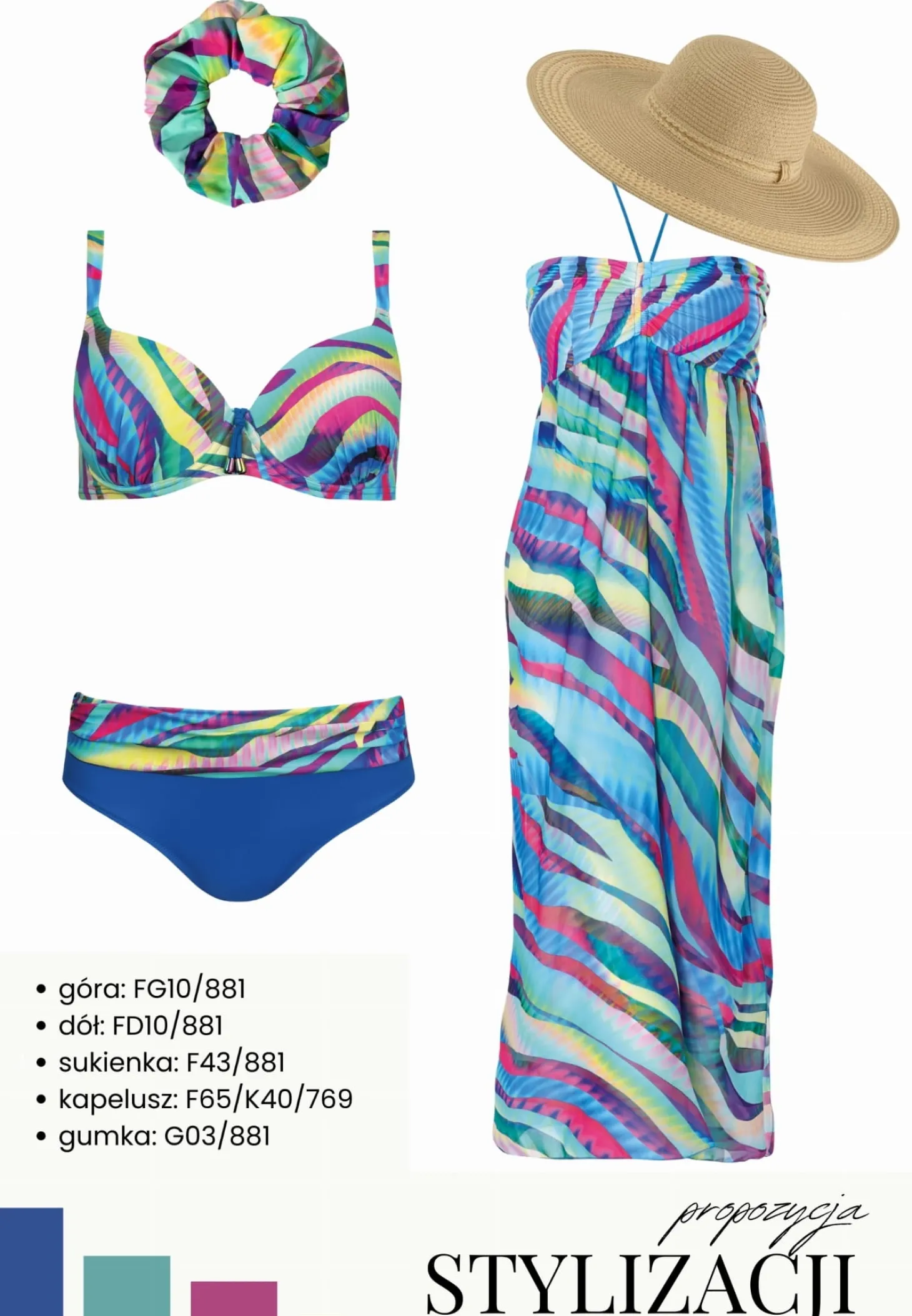 Biustonosz kąpielowy Push-up Luxe Wave FG10/881