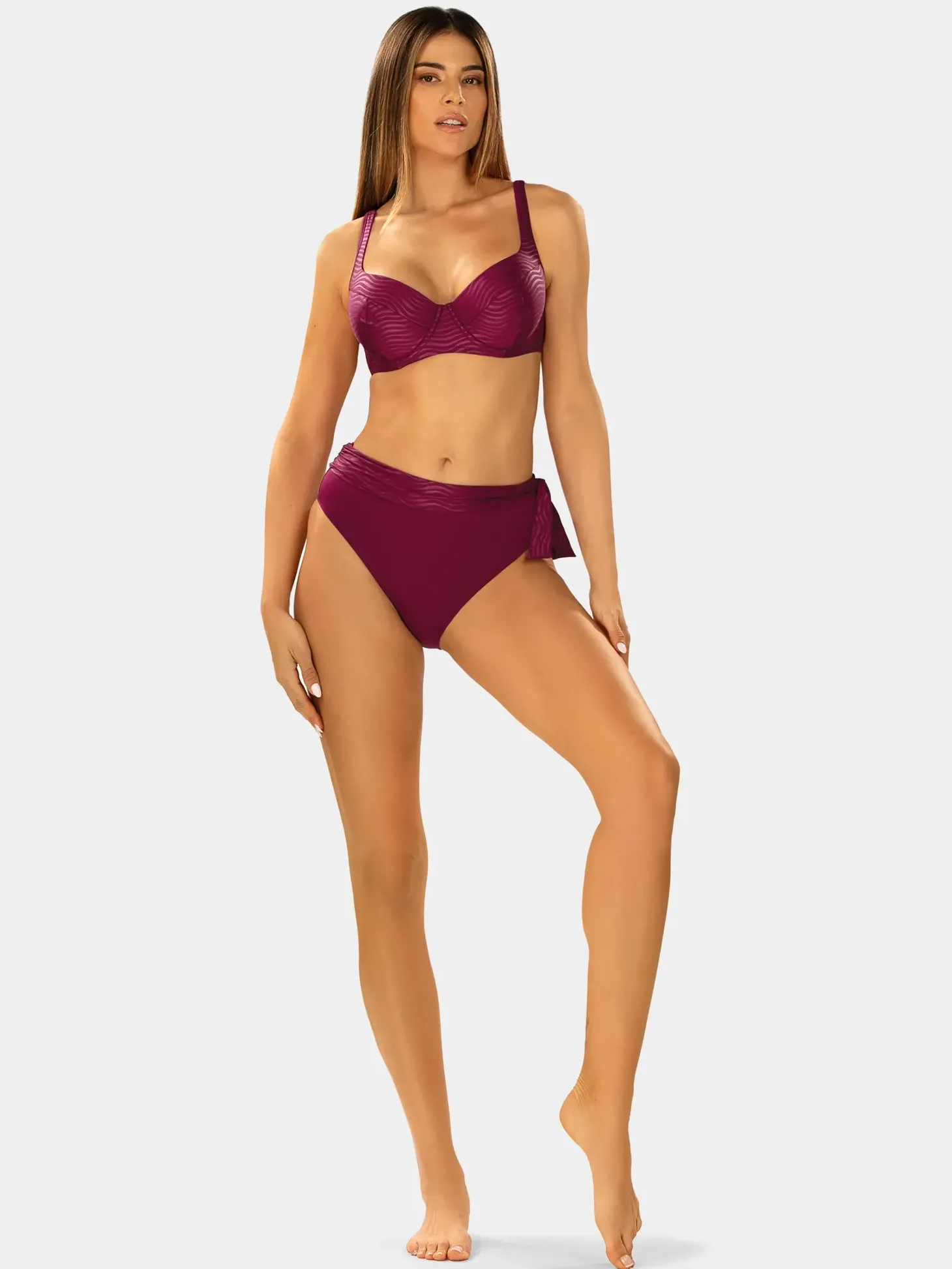 Biustonosz od stroju kąpielowego FG04G/910S bordo