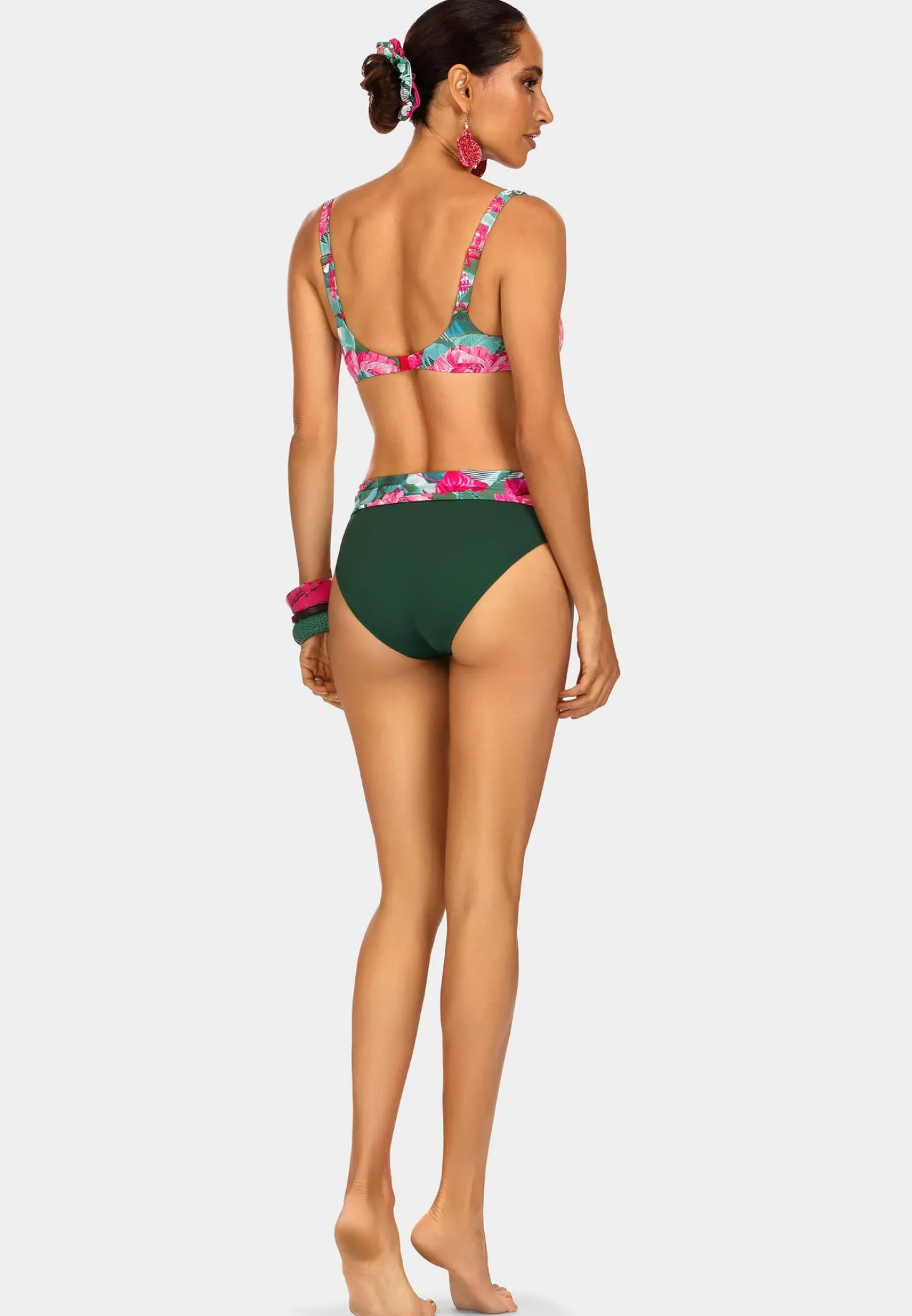 Biustonosz plażowy push up - Rose Flowers FG10/862