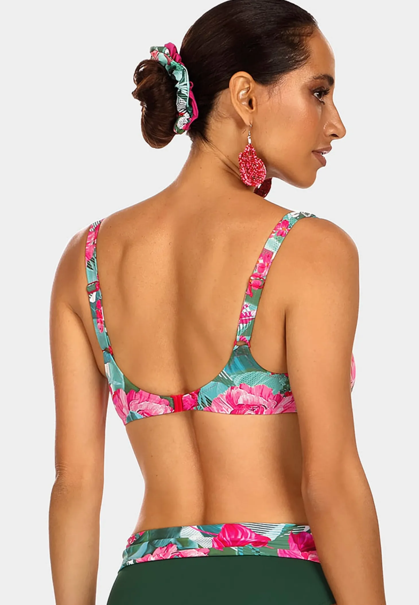 Biustonosz plażowy push up - Rose Flowers FG10/862