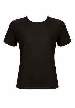 Bluzka czarna prążek | t-shirt z bawełny BLU03/509