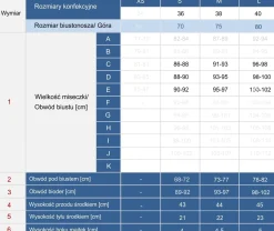 Czarne błyszczące monokini push-up FL25/707L Lurex