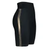 Czarno - złote Kolarzówki legginsy Casual LG02/518