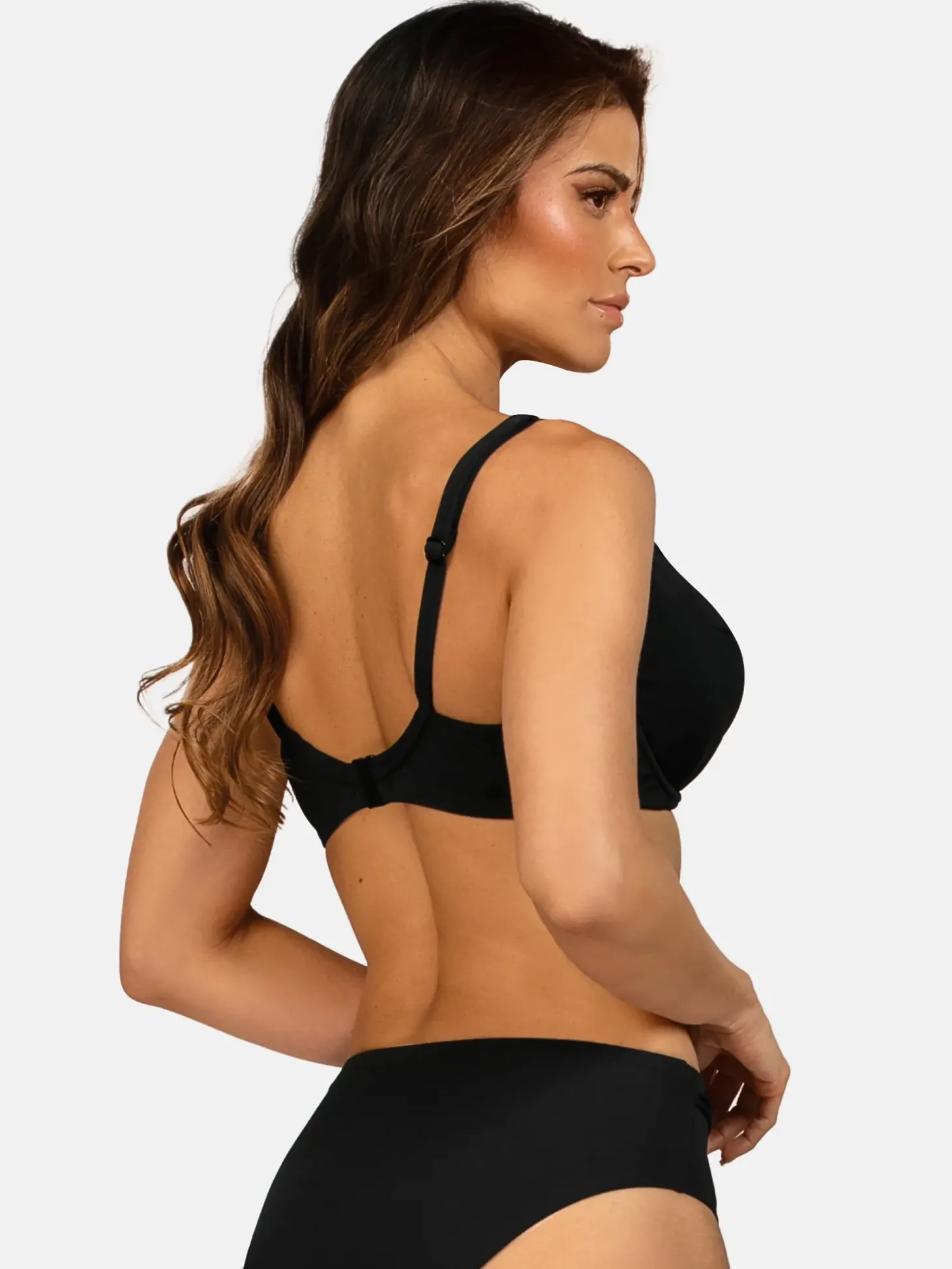 Czarny biustonosz kąpielowy FG238/509P plus size