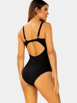 Czarny strój kąpielowy modelujący sylwetkę F32/509