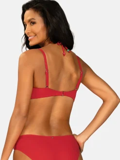 Czerwona Bardotka kąpielowa push-up FG227B/786V