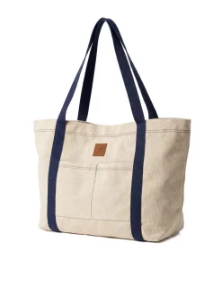 Damska torba plażowa shopperka z lnem F87/BAG61