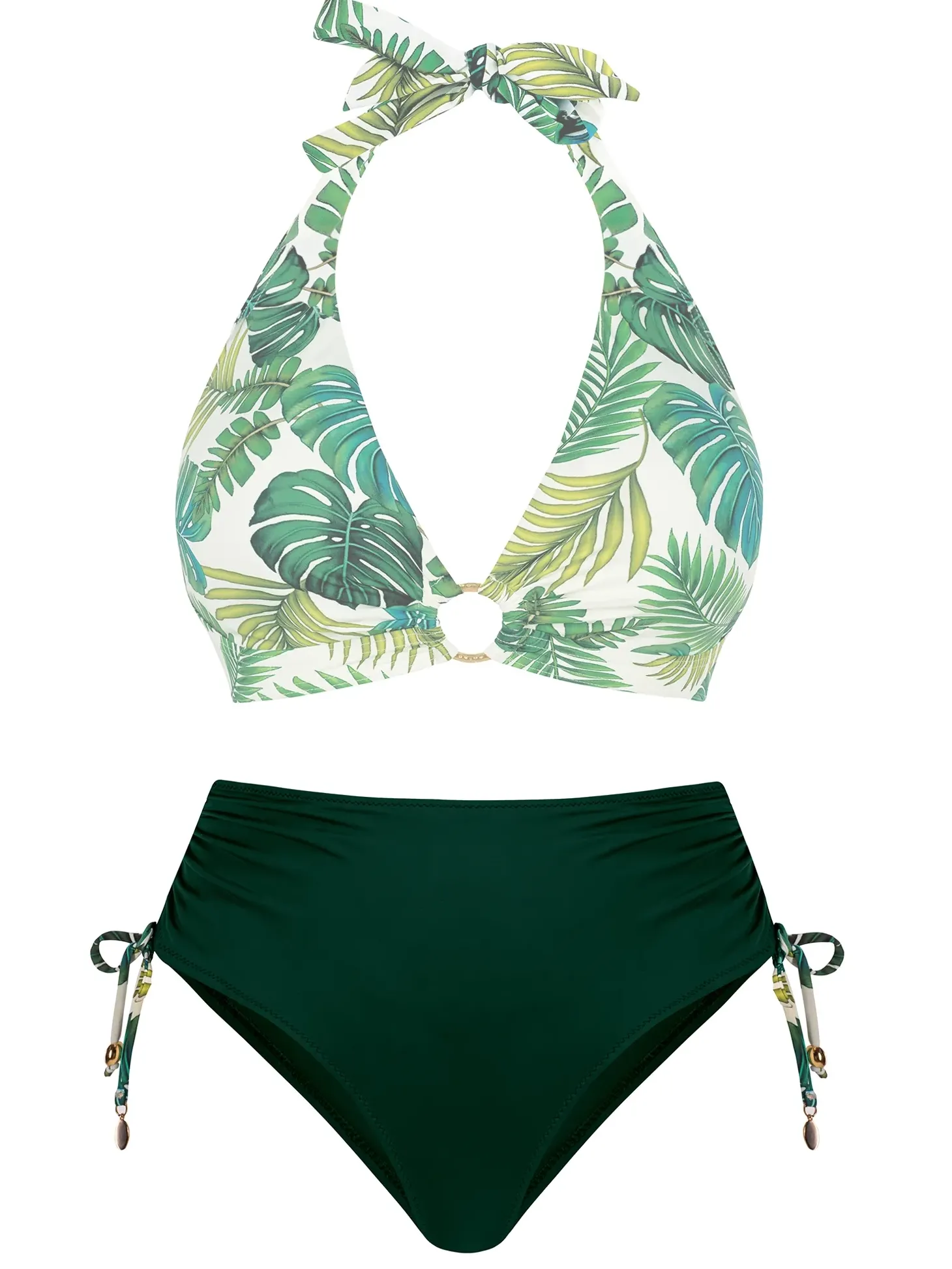 Dół od bikini - figi wysoki stan FD90/907 khaki