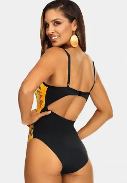 Elegancki strój jednoczęściowy z push-up F28C/838