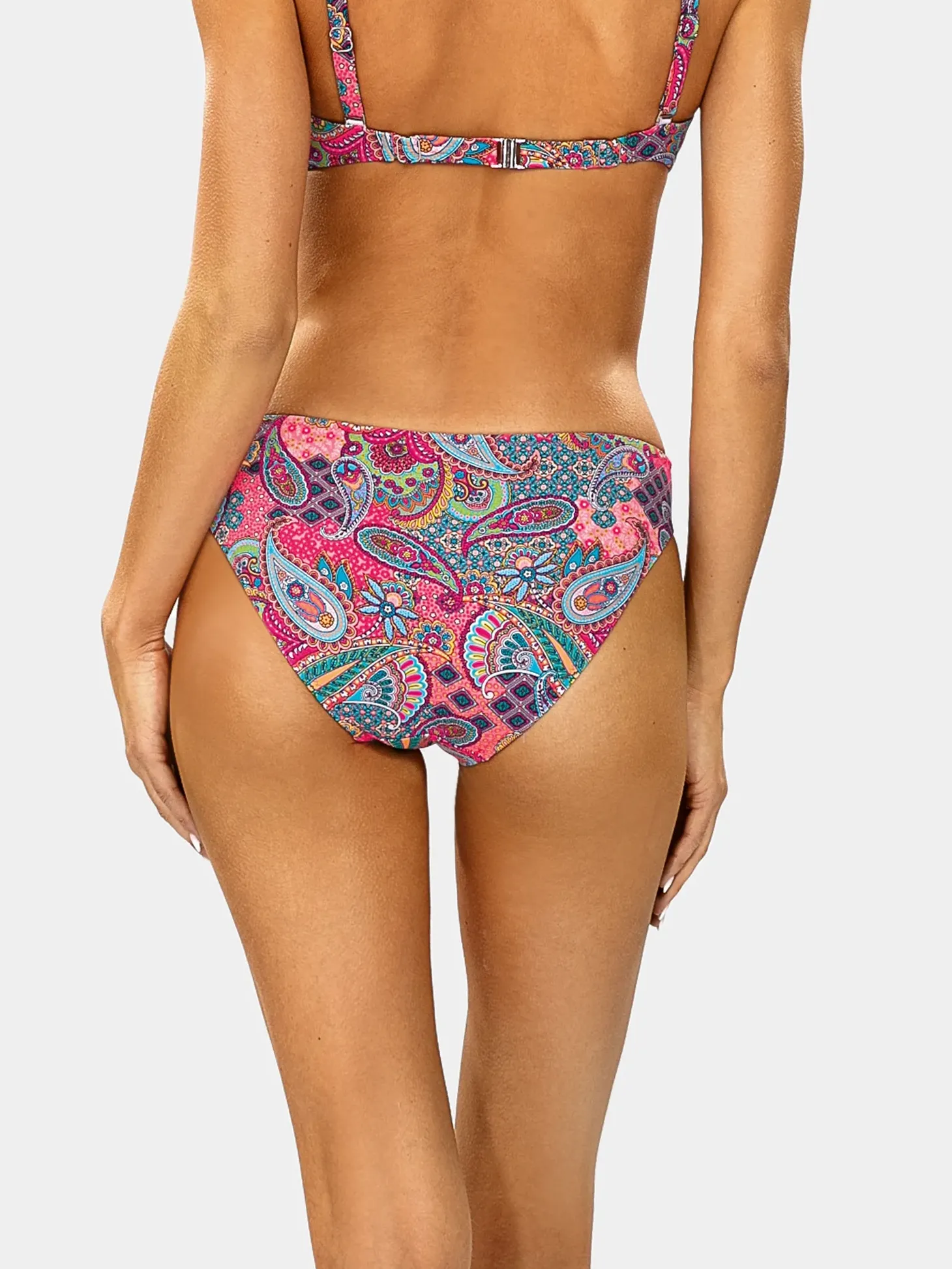 Figi kąpielowe klasyczny krój FD21A/899 Paisley