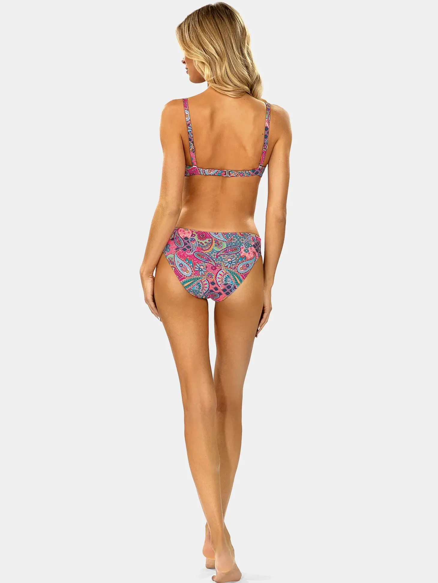 Figi kąpielowe klasyczny krój FD21A/899 Paisley