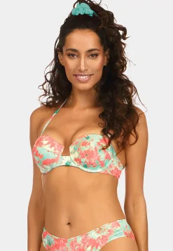 Góra bikini bardotka push-up pastelowa FG72D/870