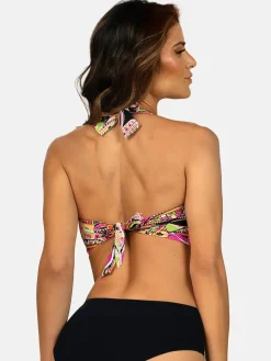 Góra bikini wiązana bez fiszbin FG239/929P prążek