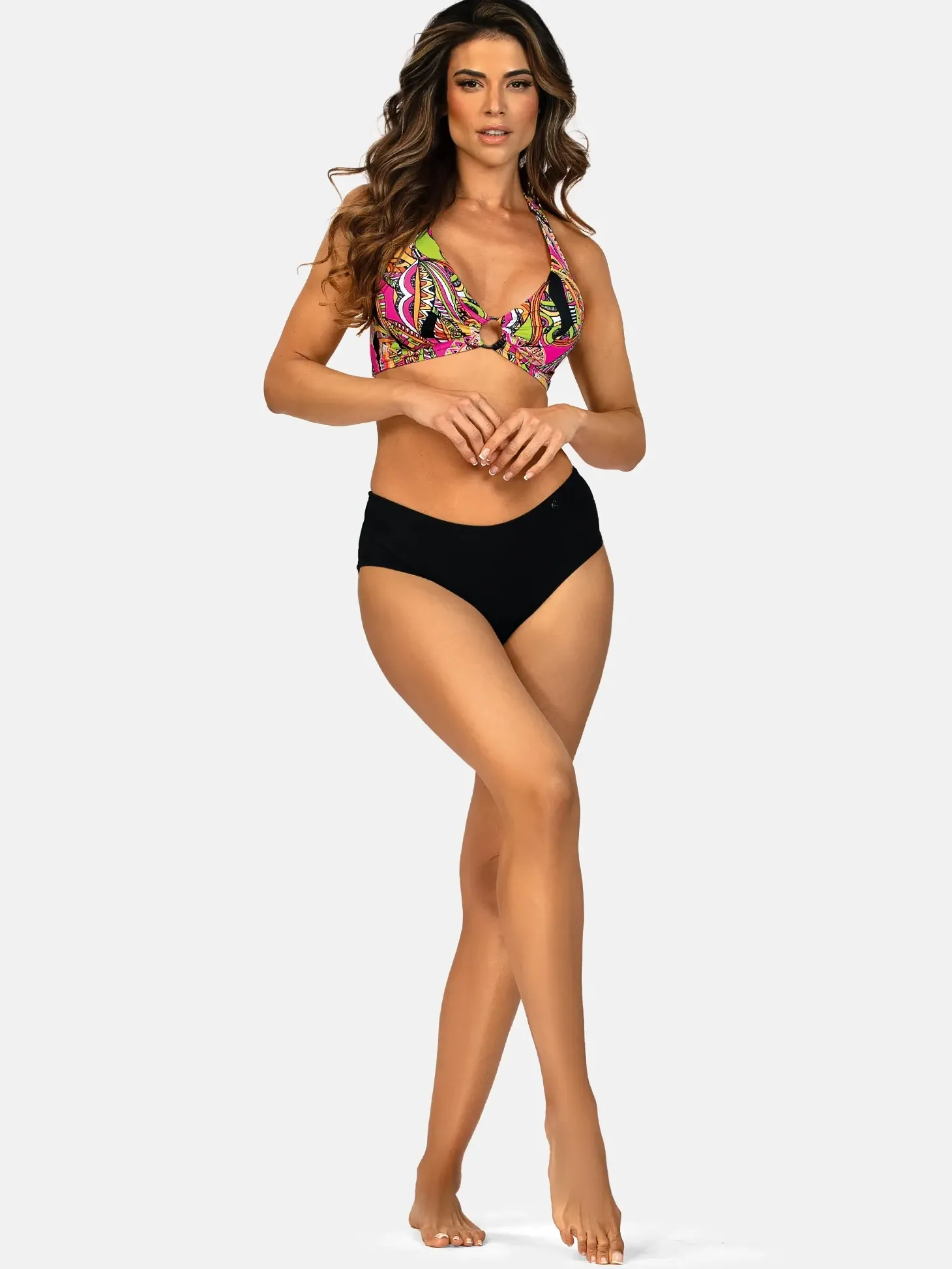 Góra bikini wiązana bez fiszbin FG239/929P prążek