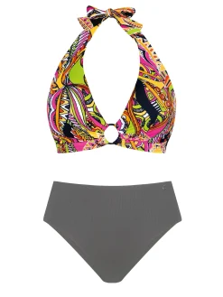 Góra bikini wiązana bez fiszbin FG239/929P prążek