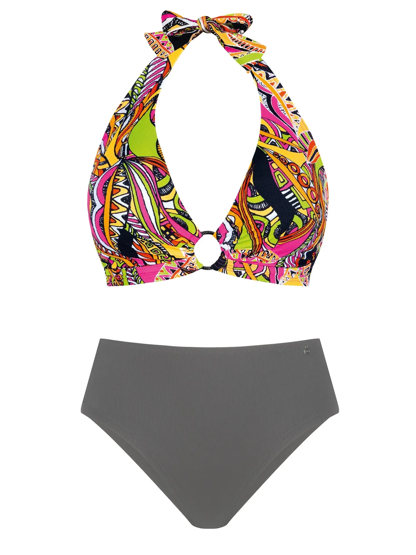Góra bikini wiązana bez fiszbin FG239/929P prążek