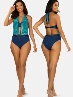 Granatowa góra od bikini Bardotka p-up FG227/839S
