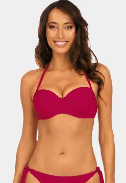 Góra od bikini bardotka push-up czerwona FG72C/760