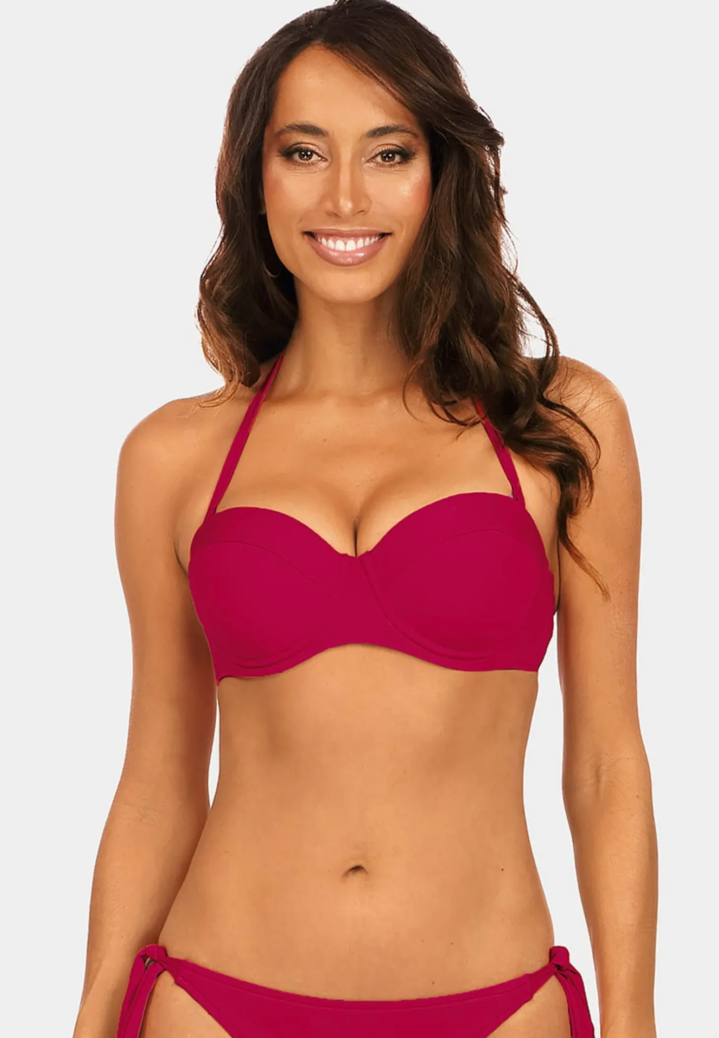 Góra od bikini bardotka push-up czerwona FG72C/760