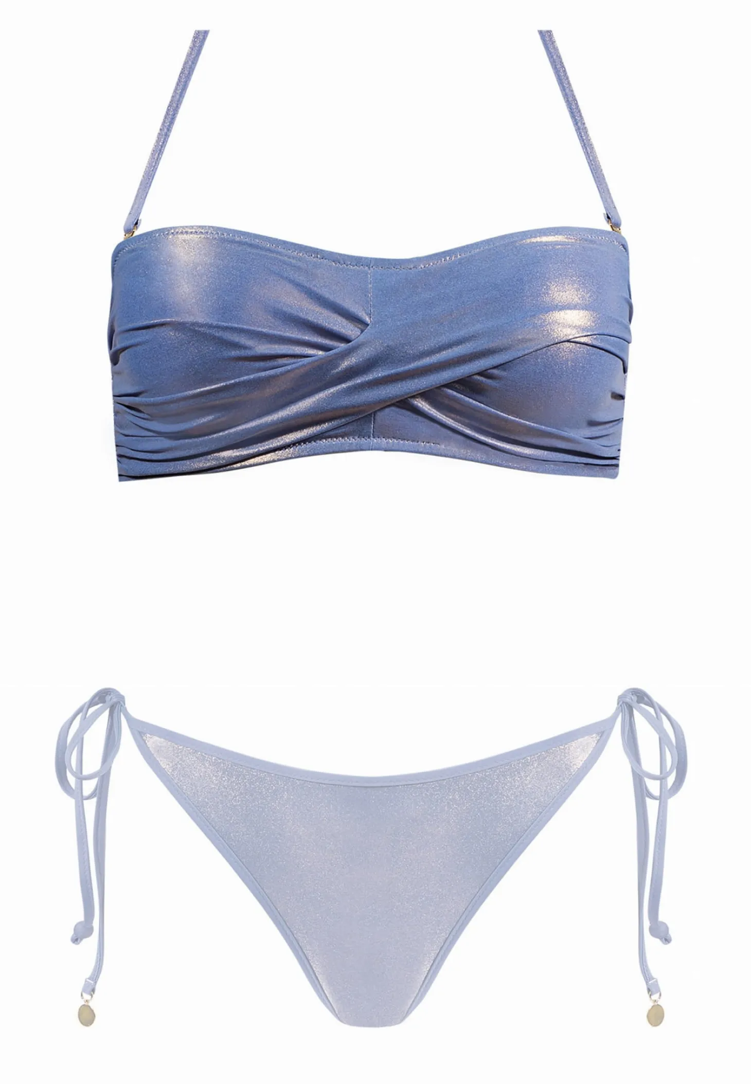 Góra od bikini fiolet - wiązana szarfa FG187/832A