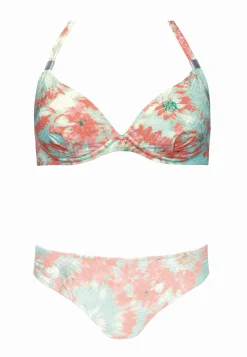 Góra od bikini push-up pastelowa w kwiaty FG11/870