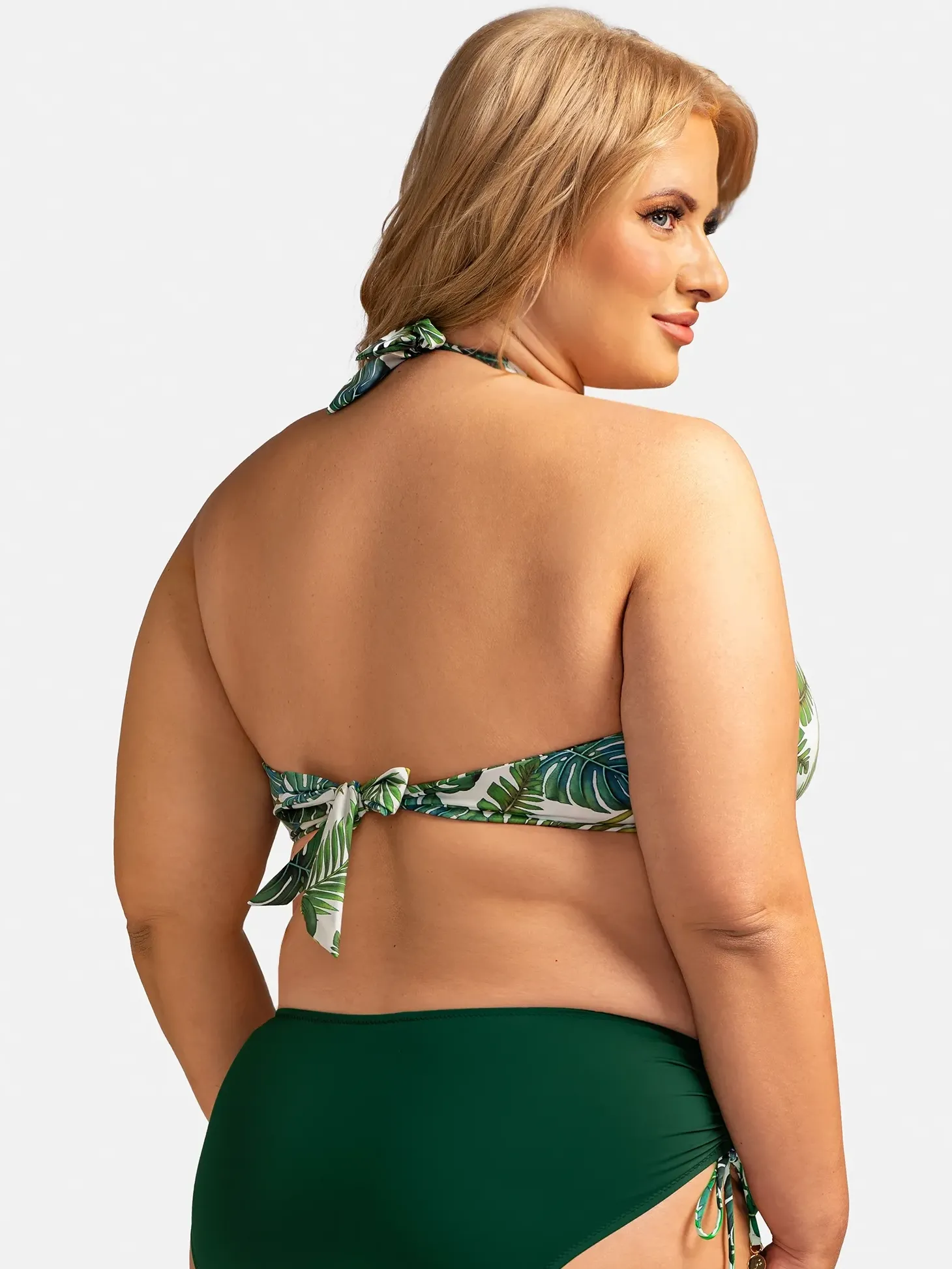 Góra od bikini wiązana na szyi FG239/907 Monstera
