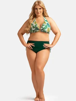 Góra od bikini wiązana na szyi FG239/907 Monstera