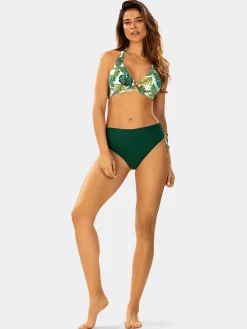 Góra od bikini wiązana na szyi FG239/907 Monstera