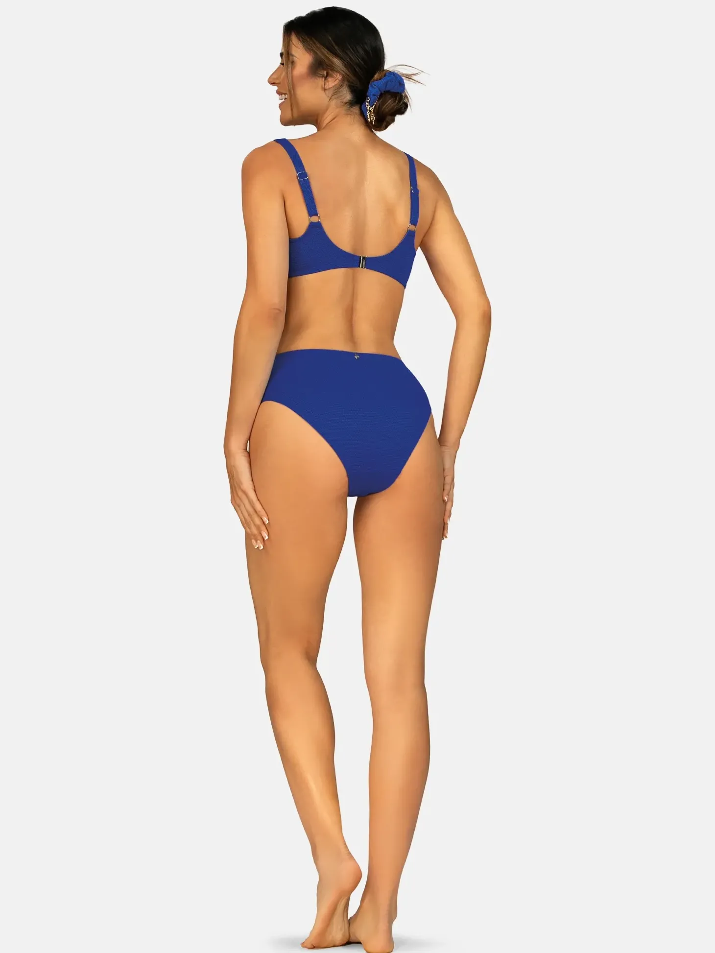 Kobaltowy biustonosz kąpielowy plus size FG04/604V