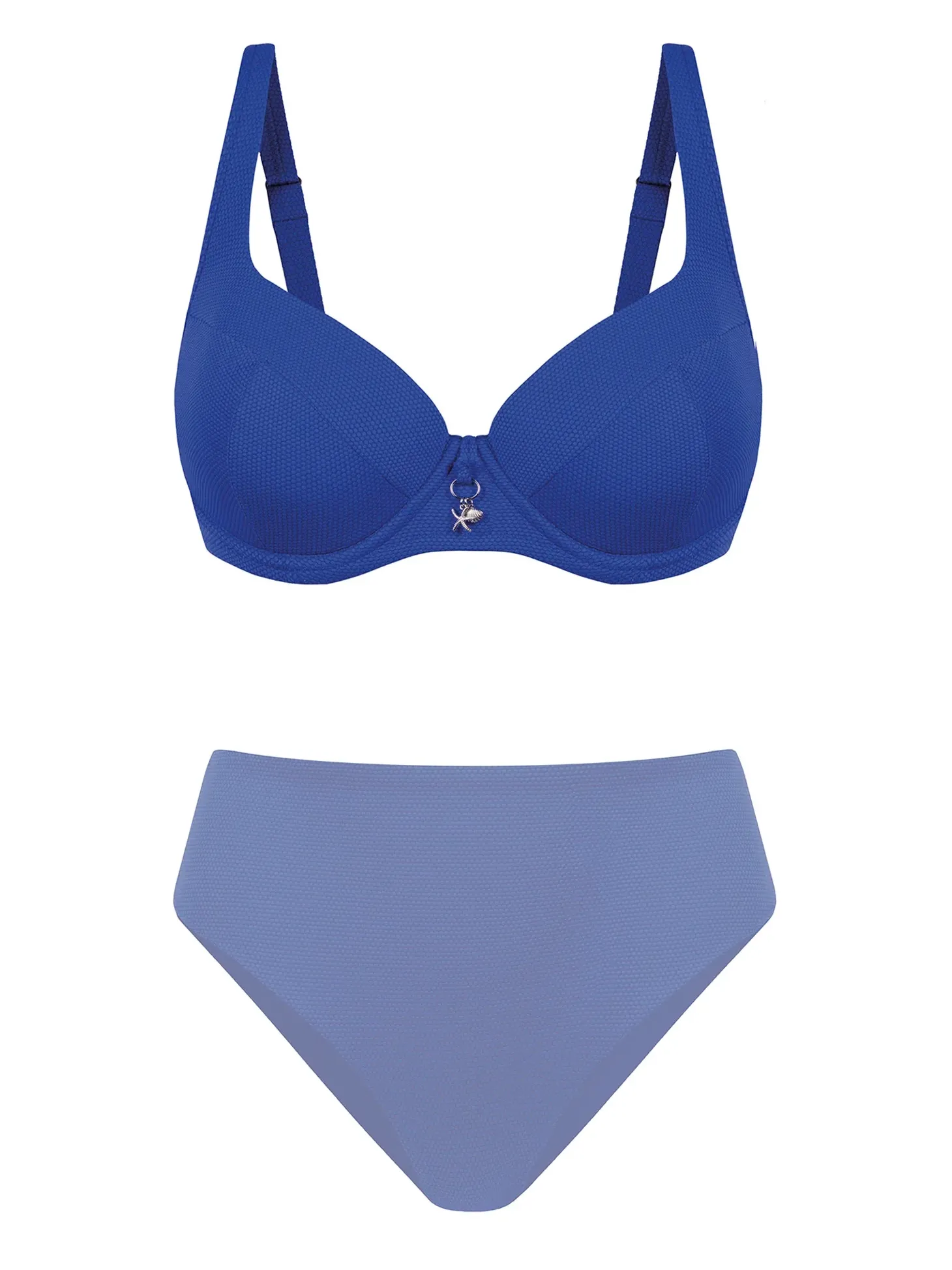 Kobaltowy biustonosz kąpielowy plus size FG04/604V