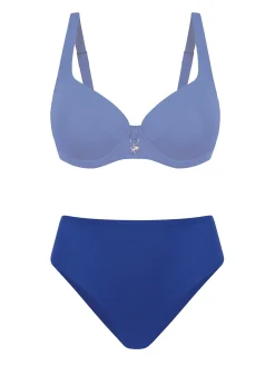 Kobaltowy dół bikini z wysokim stanem FD164/604V
