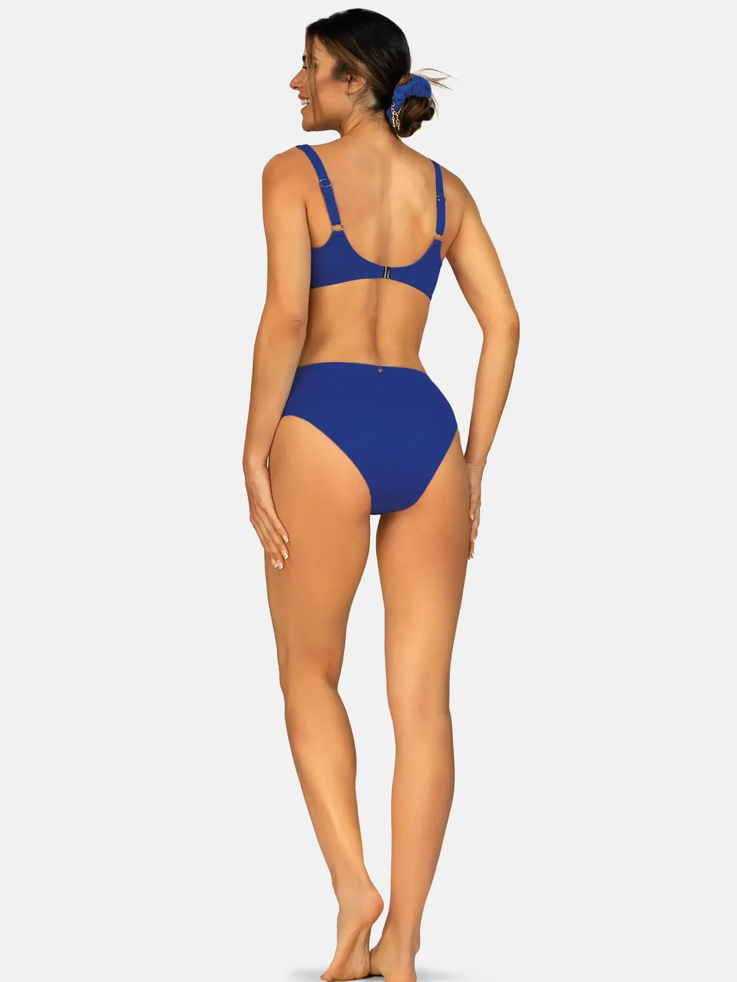 Kobaltowy dół bikini z wysokim stanem FD164/604V
