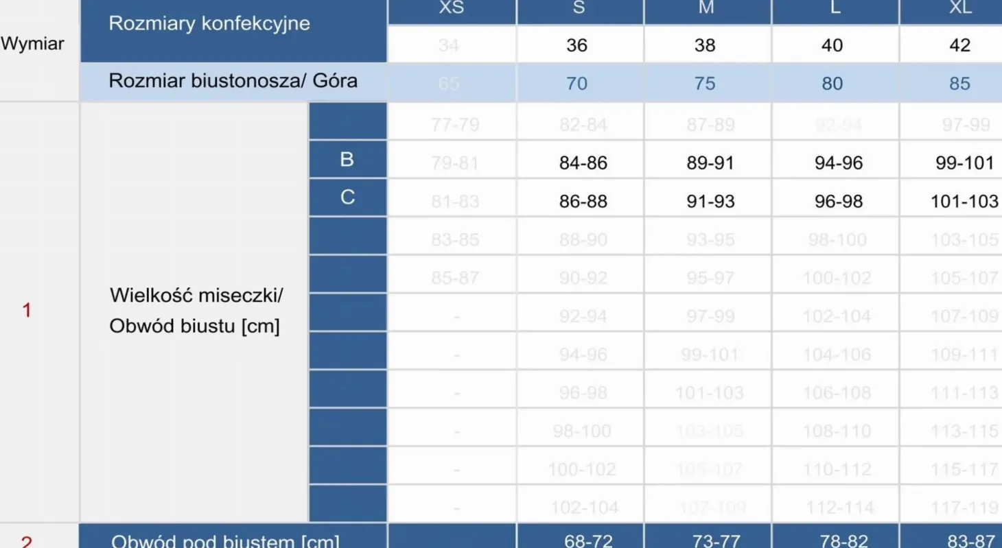 Kolorowa góra od bikini z efektem p-up FG228/929P