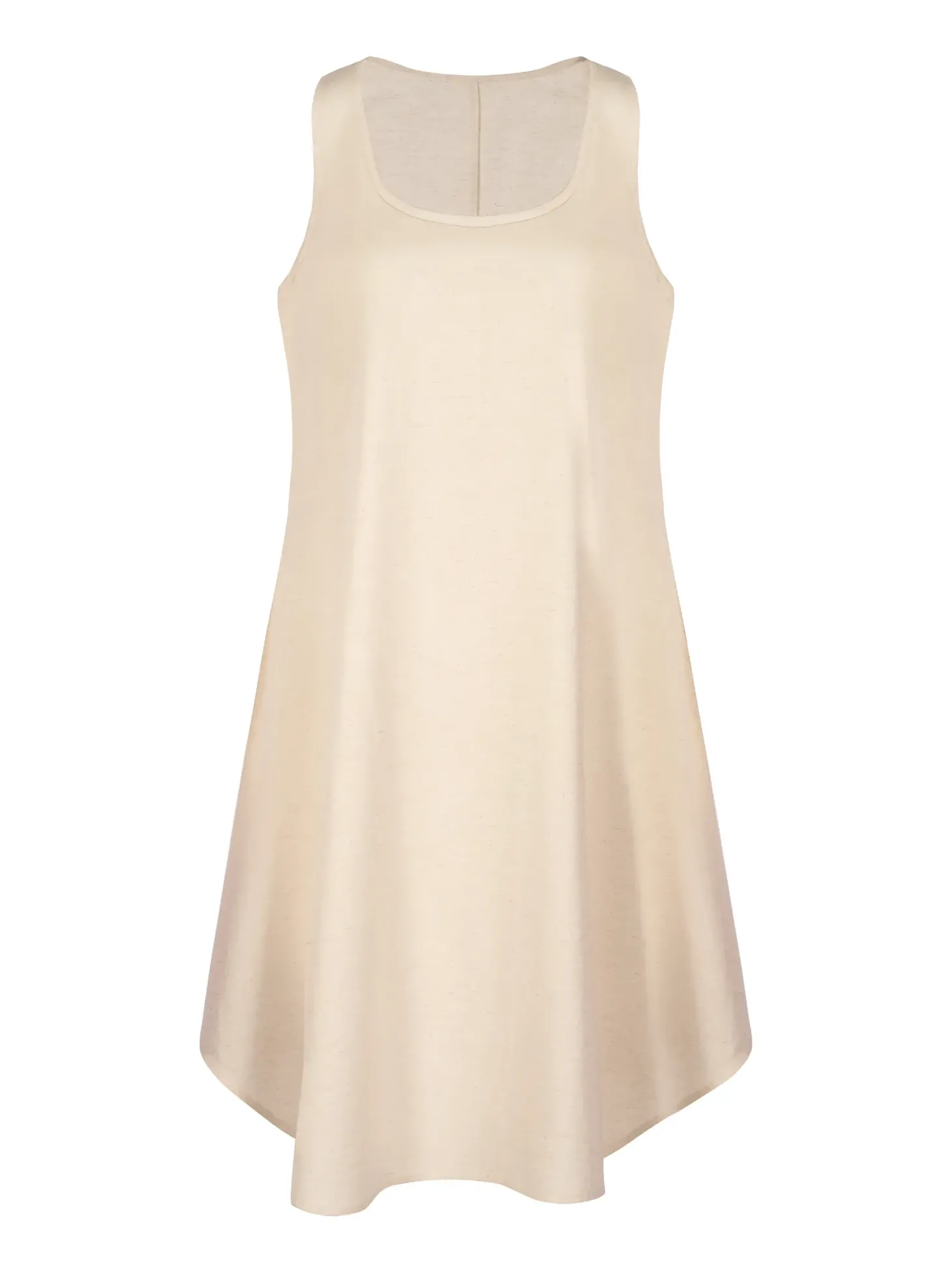 Letnia sukienka damska z lnem oversize F253/850