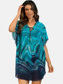 Letnia sukienka Tunika damska oversize F122A/928H