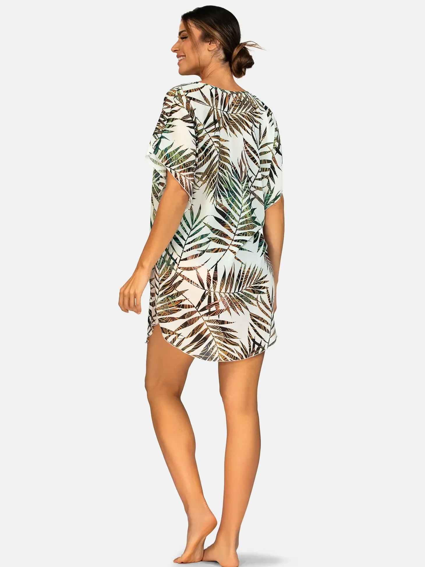 Letnia tunika Sukienka plażowa plus size F122A/925