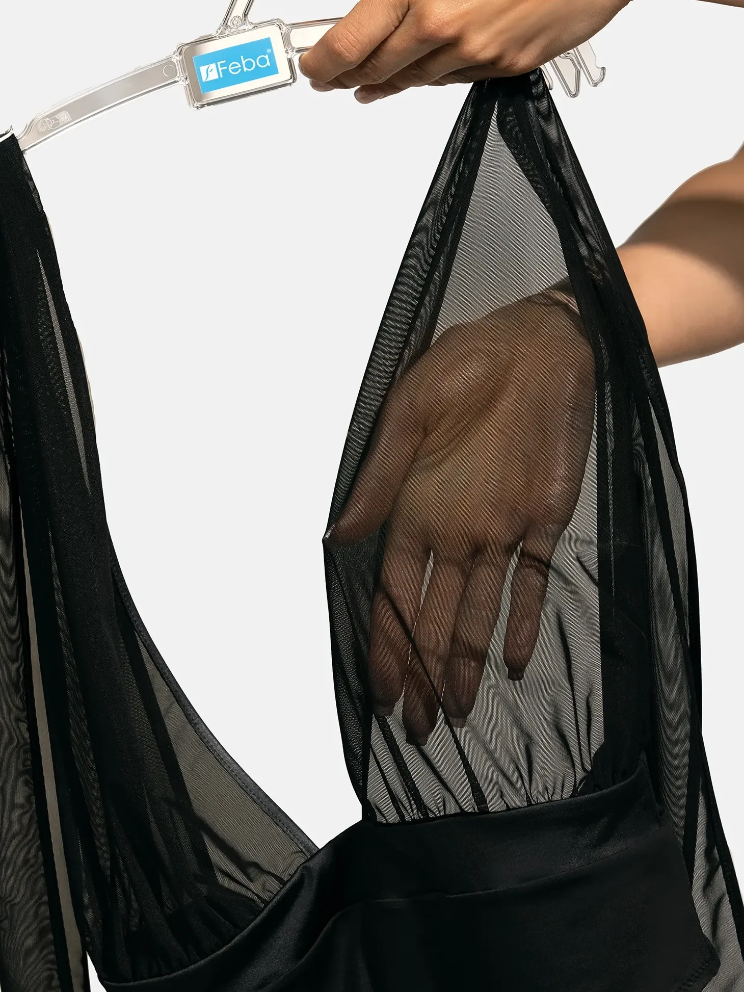Monokini głęboki dekolt góra siateczka FL168A/509