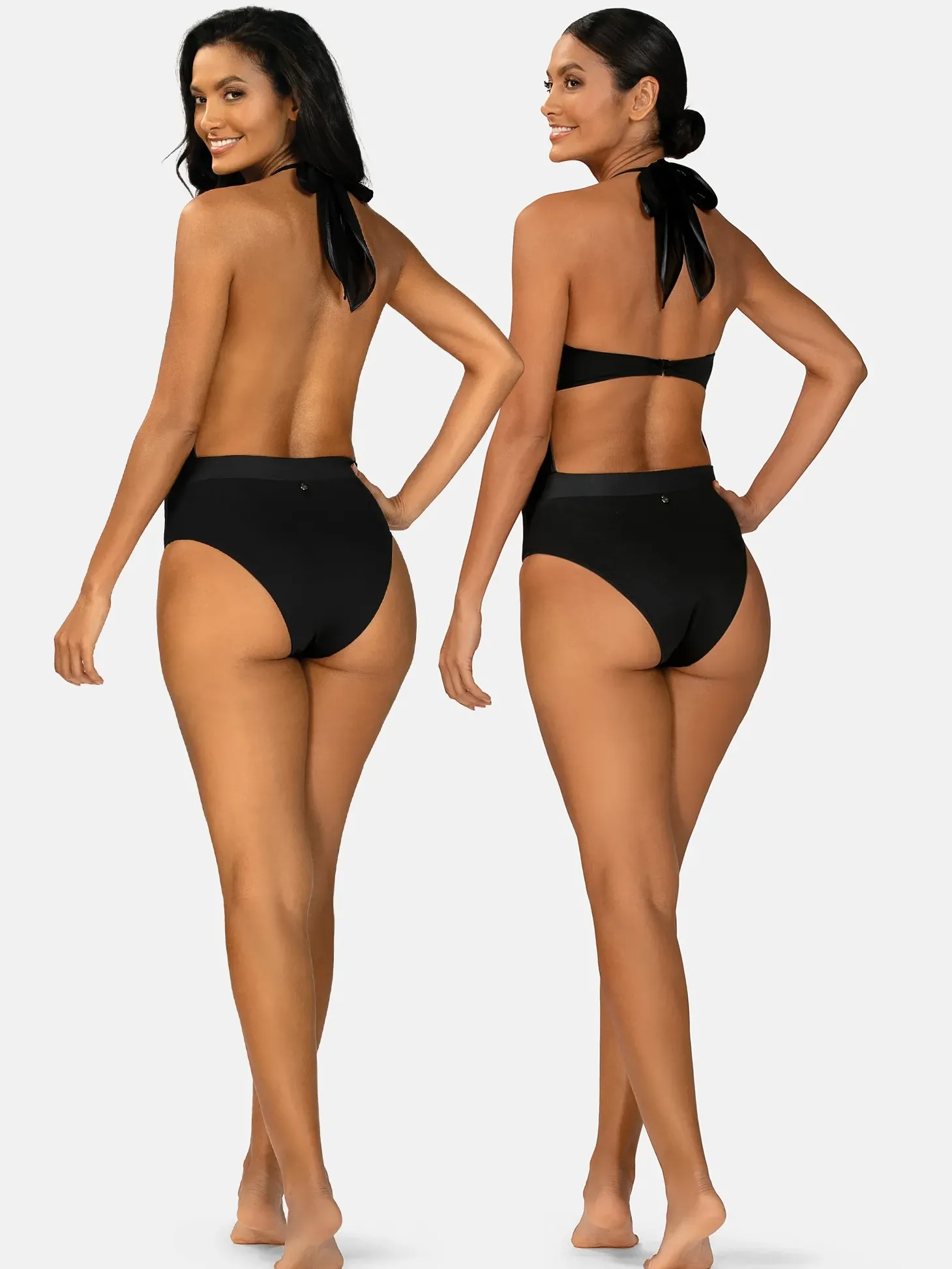 Monokini głęboki dekolt góra siateczka FL168A/509