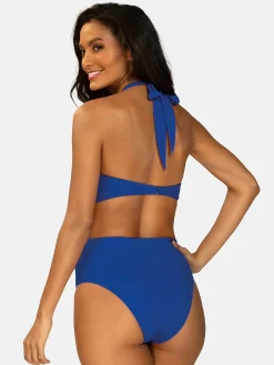 Monokini jednoczęściowe kwiatowy haft FL168A/604H