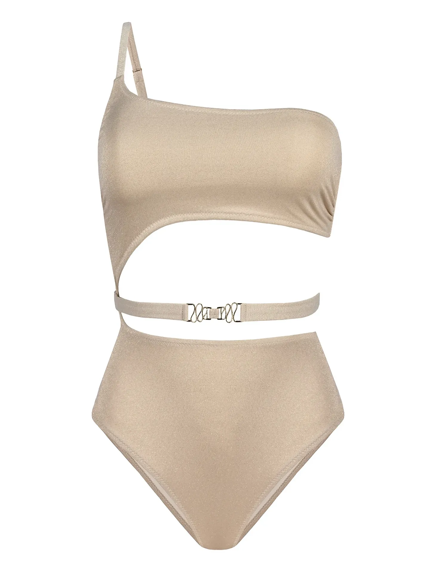 Monokini strój kąpielowy z tkaniny lurex FL29/641L